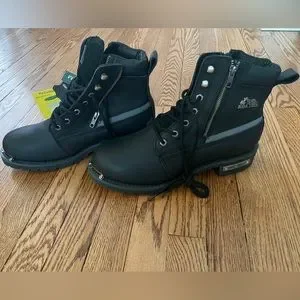 Ride Tecs Reflective Men\'s Leather
Double Zipper Biker Ankle Boots Ride Tecs Men main image 2